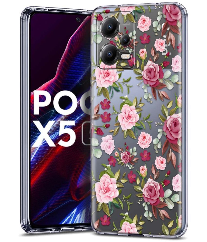     			Fashionury Multicolor Printed Back Cover Silicon Compatible For poco x5 5g ( Pack of 1 )