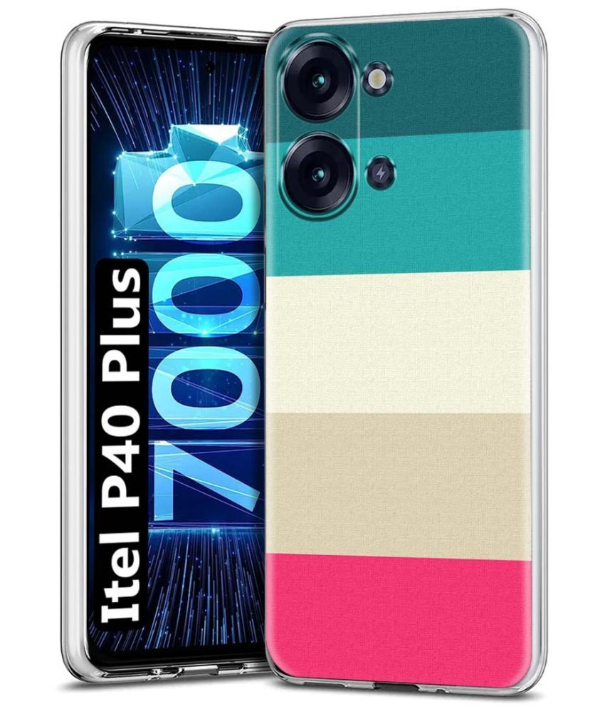     			Fashionury Multicolor Printed Back Cover Silicon Compatible For Itel P40 Plus ( Pack of 1 )