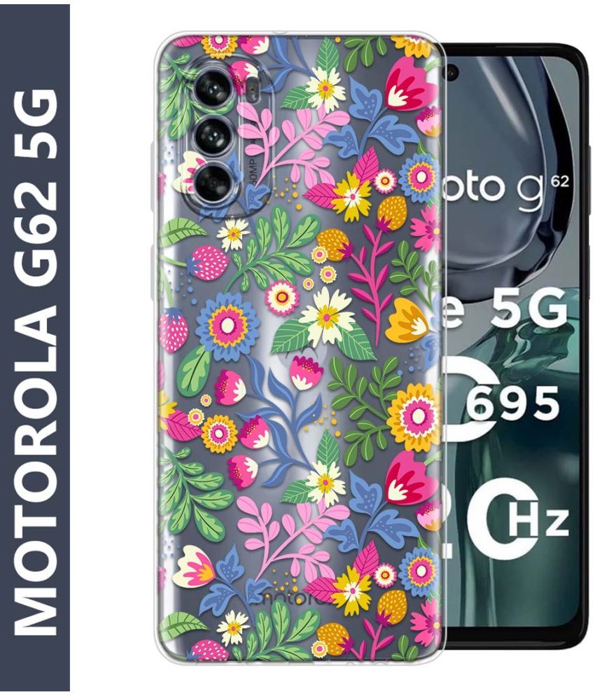     			Fashionury Multicolor Printed Back Cover Silicon Compatible For Motorola G62 5G ( Pack of 1 )