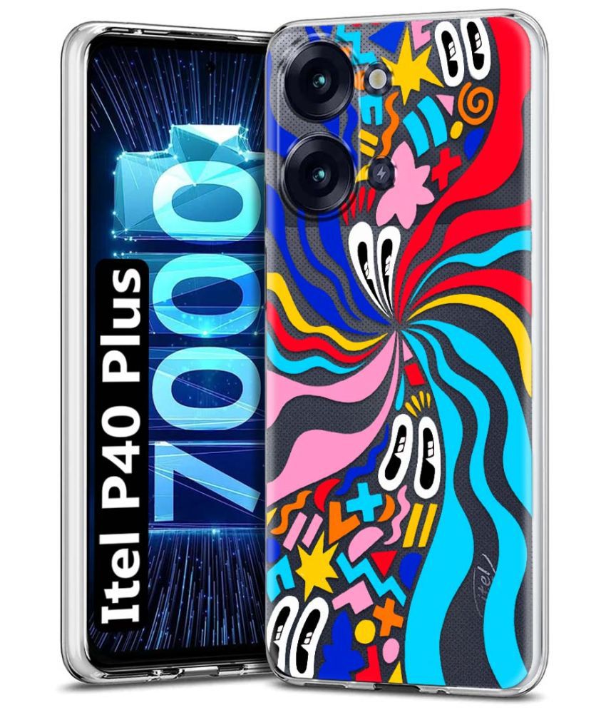     			Fashionury Multicolor Printed Back Cover Silicon Compatible For Itel P40 Plus ( Pack of 1 )