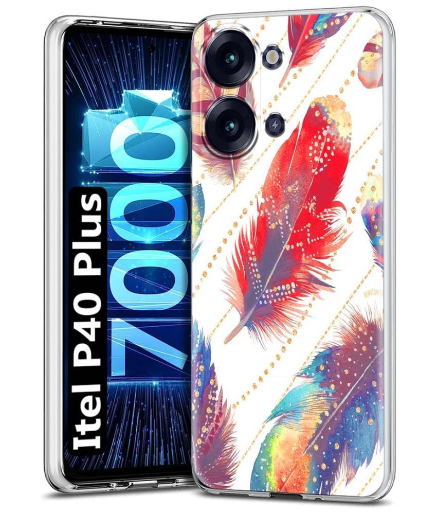     			Fashionury Multicolor Printed Back Cover Silicon Compatible For Itel P40 Plus ( Pack of 1 )