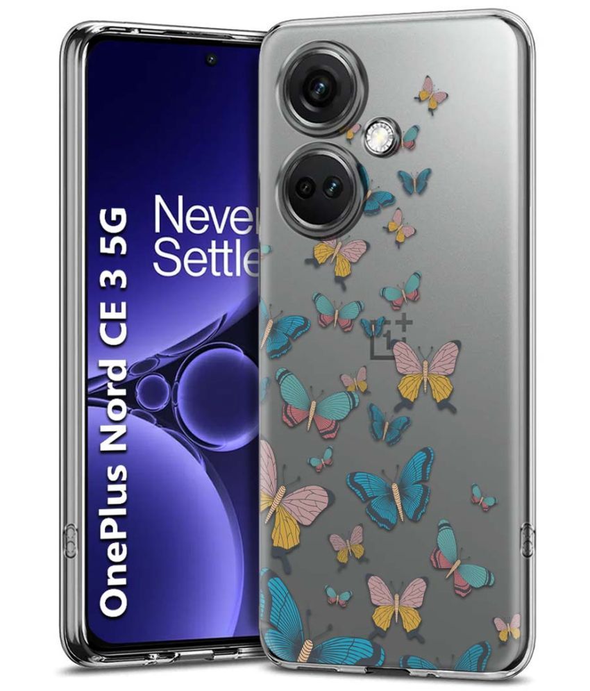     			Fashionury Multicolor Printed Back Cover Silicon Compatible For OnePlus Nord CE 3 5G ( Pack of 1 )