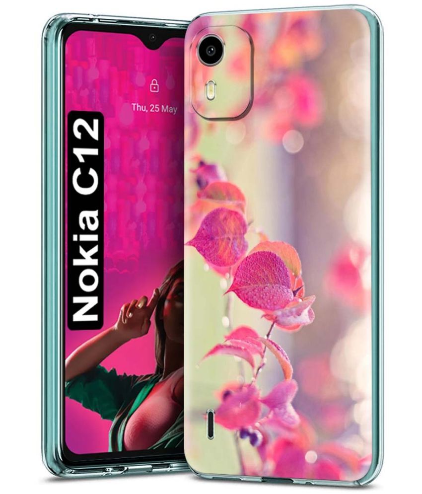     			Fashionury Multicolor Printed Back Cover Silicon Compatible For Nokia C12 ( Pack of 1 )