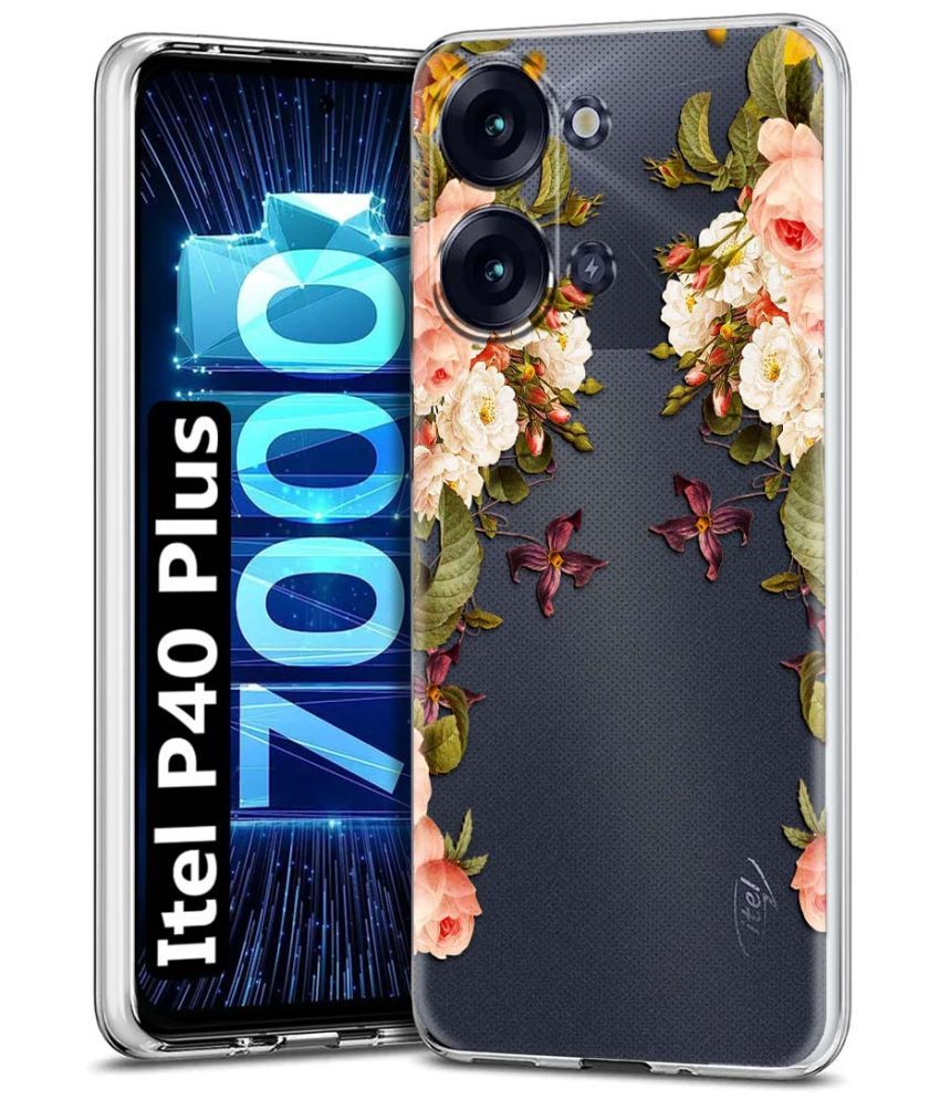     			Fashionury Multicolor Printed Back Cover Silicon Compatible For Itel P40 Plus ( Pack of 1 )