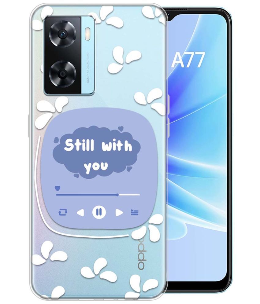     			Fashionury Multicolor Printed Back Cover Silicon Compatible For Oppo A77 ( Pack of 1 )