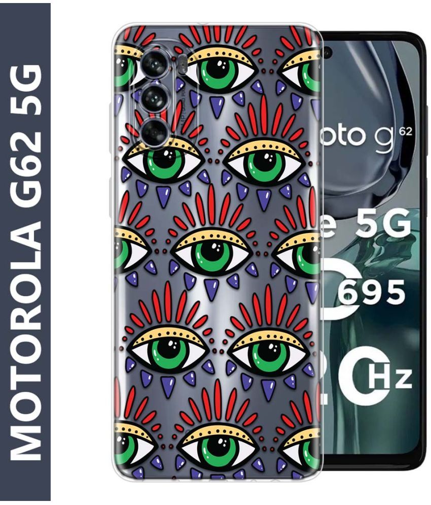     			Fashionury Multicolor Printed Back Cover Silicon Compatible For Motorola G62 5G ( Pack of 1 )