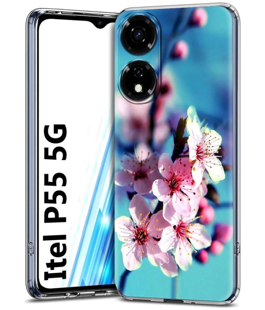     			Fashionury Multicolor Printed Back Cover Silicon Compatible For Itel P55 5G ( Pack of 1 )