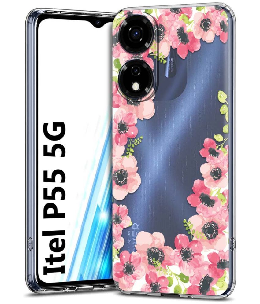     			Fashionury Multicolor Printed Back Cover Silicon Compatible For Itel P55 5G ( Pack of 1 )