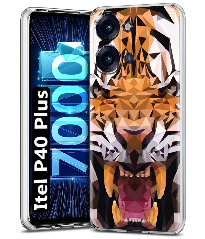     			Fashionury Multicolor Printed Back Cover Silicon Compatible For Itel P40 Plus ( Pack of 1 )