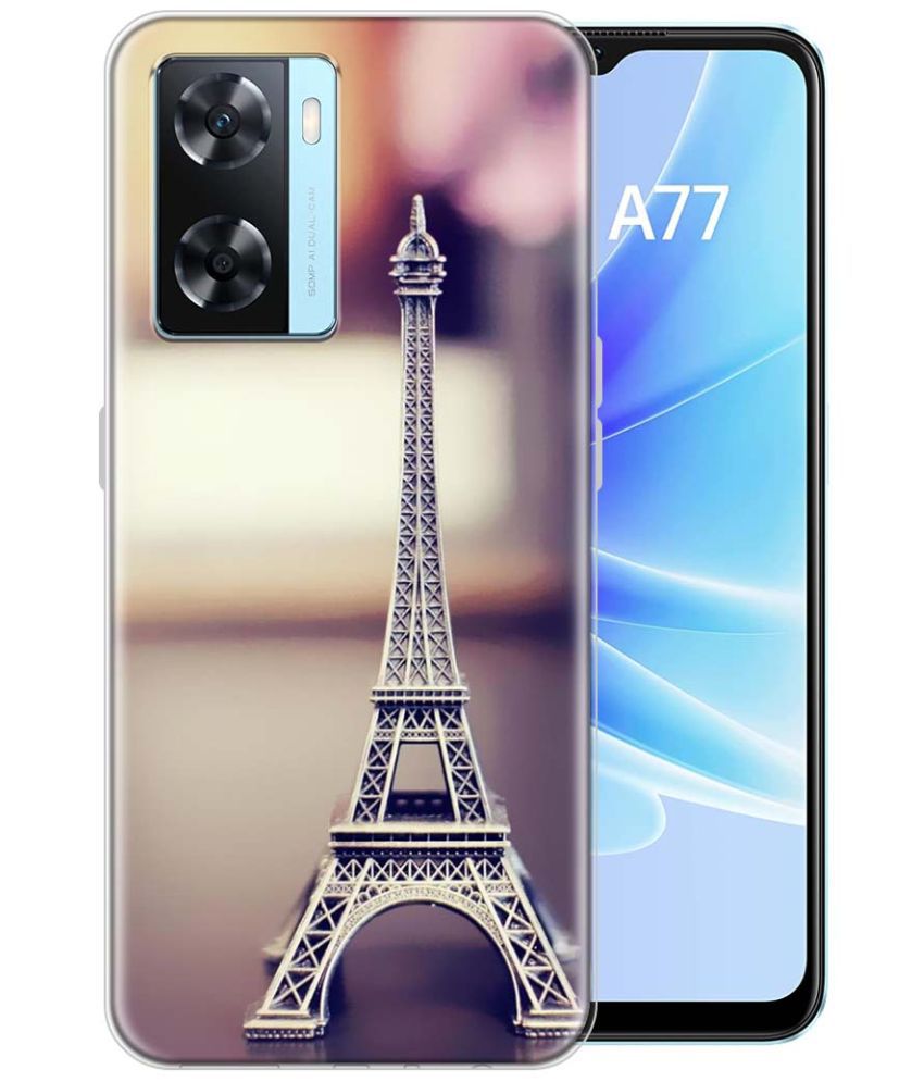     			Fashionury Multicolor Printed Back Cover Silicon Compatible For Oppo A77 ( Pack of 1 )