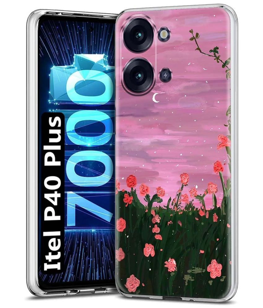     			Fashionury Multicolor Printed Back Cover Silicon Compatible For Itel P40 Plus ( Pack of 1 )