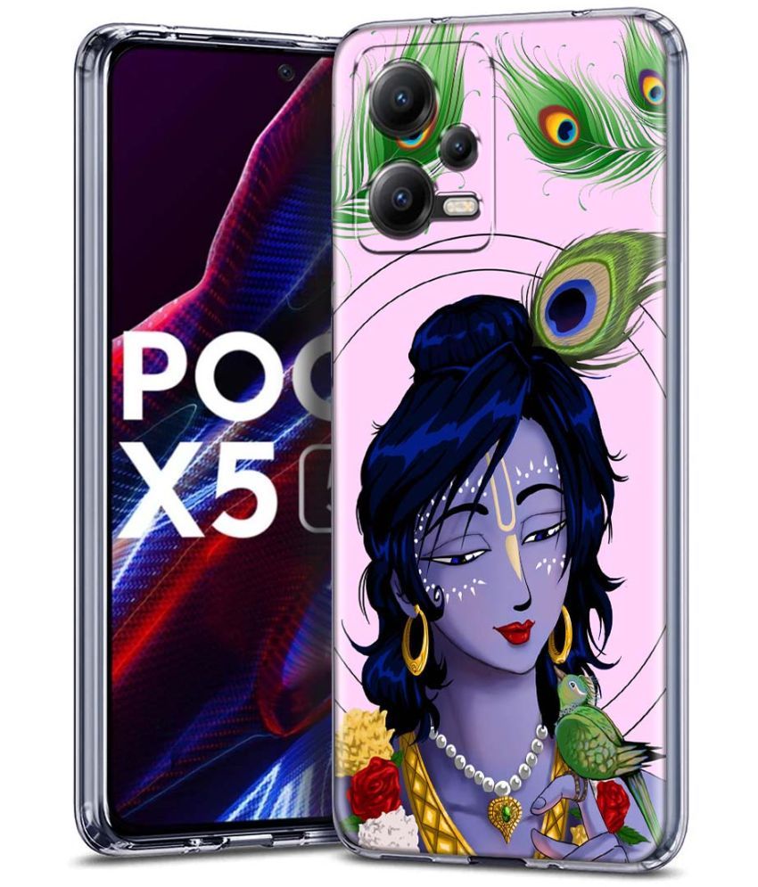     			Fashionury Multicolor Printed Back Cover Silicon Compatible For poco x5 5g ( Pack of 1 )