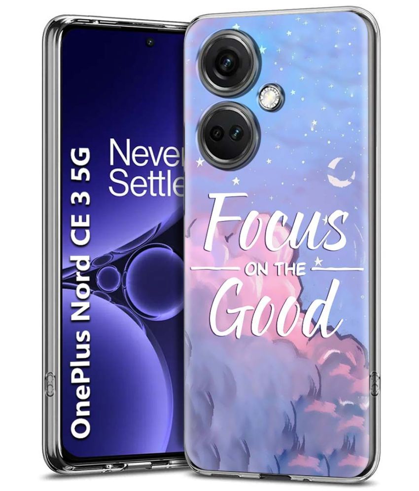     			Fashionury Multicolor Printed Back Cover Silicon Compatible For OnePlus Nord CE 3 5G ( Pack of 1 )