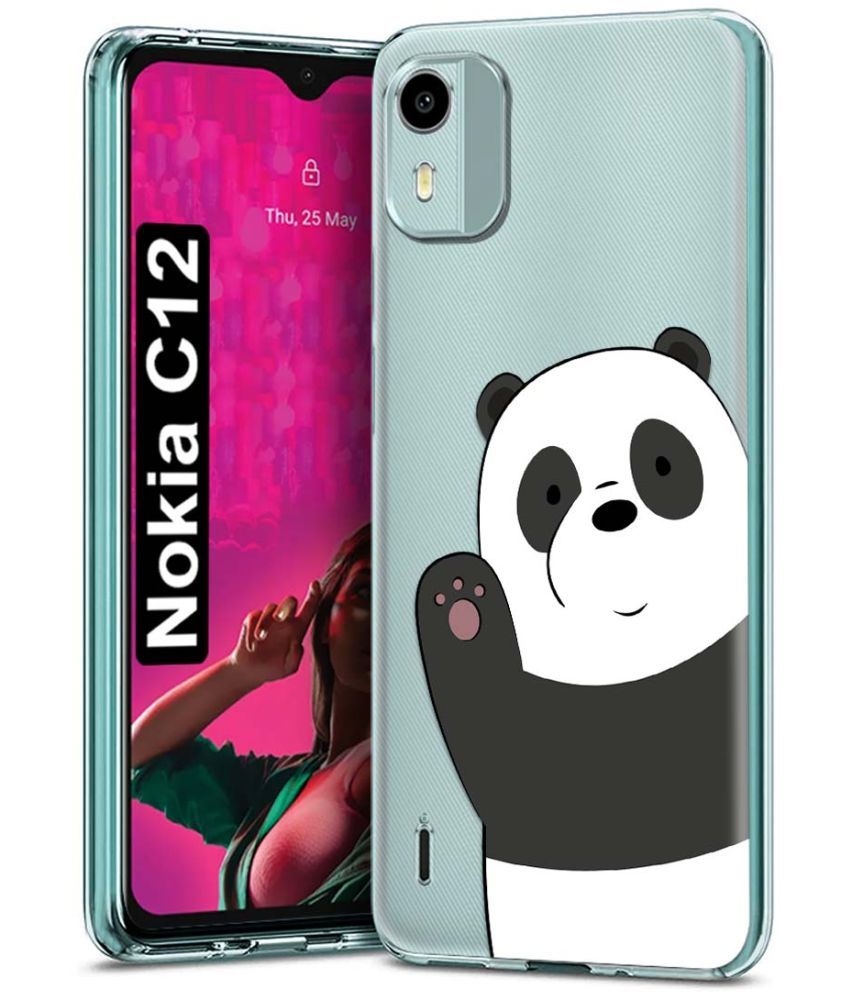     			Fashionury Multicolor Printed Back Cover Silicon Compatible For Nokia C12 ( Pack of 1 )