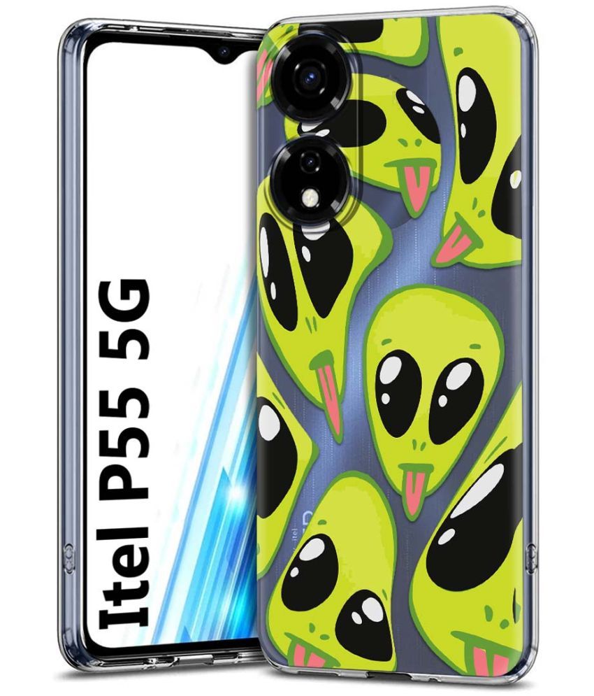     			Fashionury Multicolor Printed Back Cover Silicon Compatible For Itel P55 5G ( Pack of 1 )