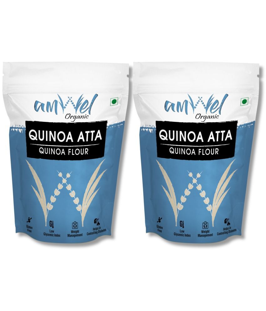     			Amwel Quinoa Atta | Quinoa Flour | Gluten Free Protein Rich Low GI  900 gm Pack of 2