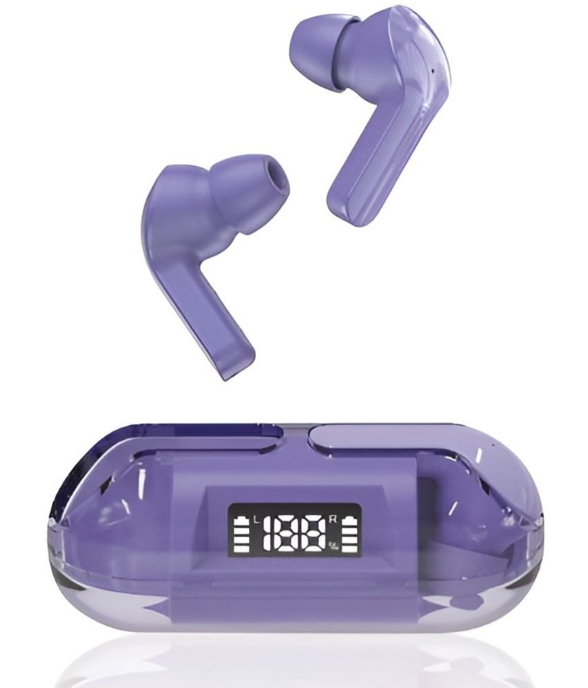     			COREGENIX Capsule Bluetooth True Wireless (TWS) In Ear 30 Hours Playback Low Latency IPX5(Splash & Sweat Proof) Purple