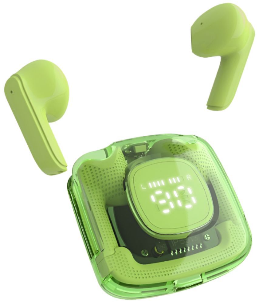     			COREGENIX POWER-PRO Bluetooth True Wireless (TWS) In Ear 30 Hours Playback Low Latency IPX5(Splash & Sweat Proof) Green