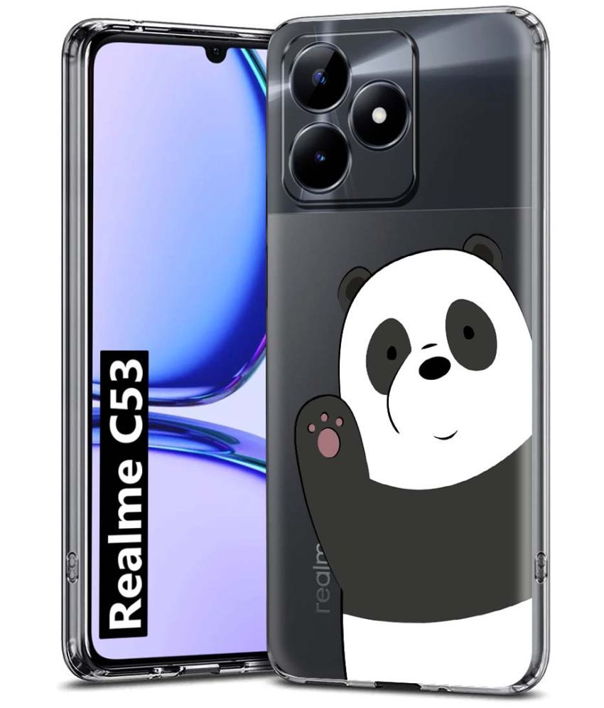     			Fashionury Multicolor Printed Back Cover Silicon Compatible For Realme C53 ( Pack of 1 )