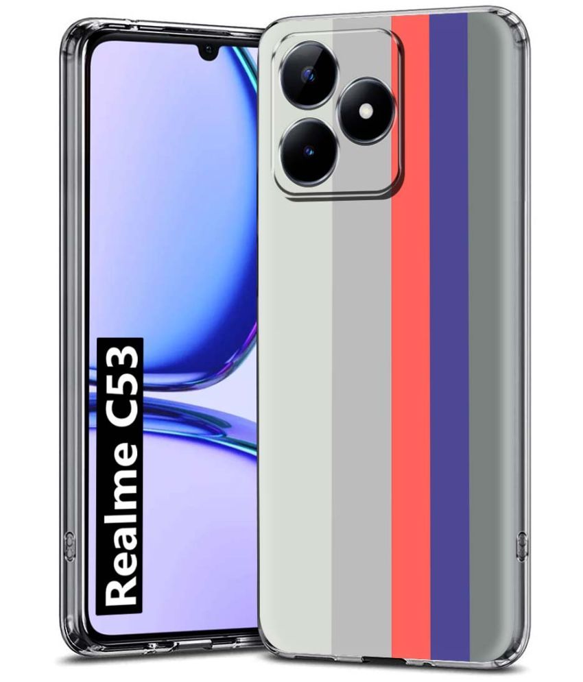     			Fashionury Multicolor Printed Back Cover Silicon Compatible For Realme C53 ( Pack of 1 )