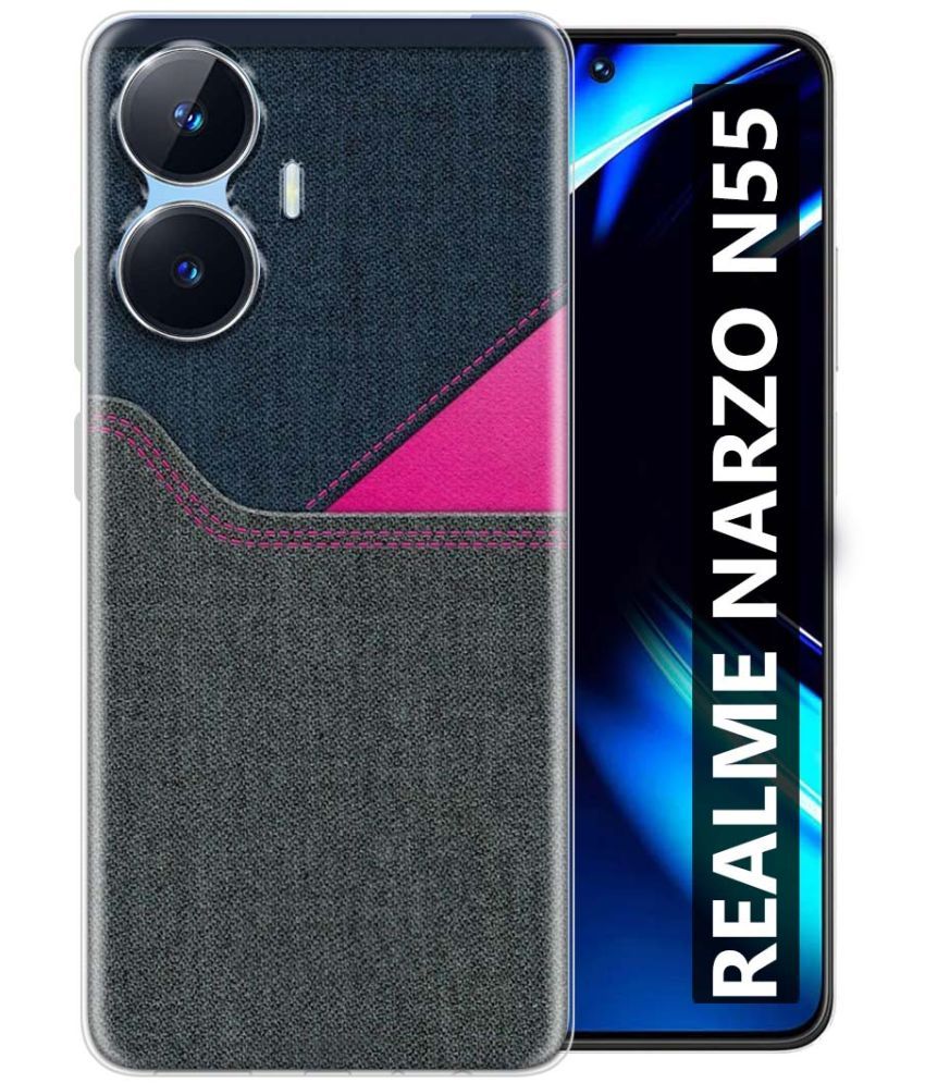     			Fashionury Multicolor Printed Back Cover Silicon Compatible For Realme Narzo N55 ( Pack of 1 )