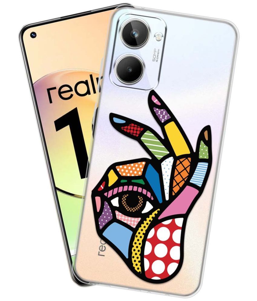     			Fashionury Multicolor Printed Back Cover Silicon Compatible For Realme 10 ( Pack of 1 )