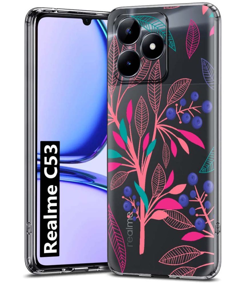     			Fashionury Multicolor Printed Back Cover Silicon Compatible For Realme C53 ( Pack of 1 )