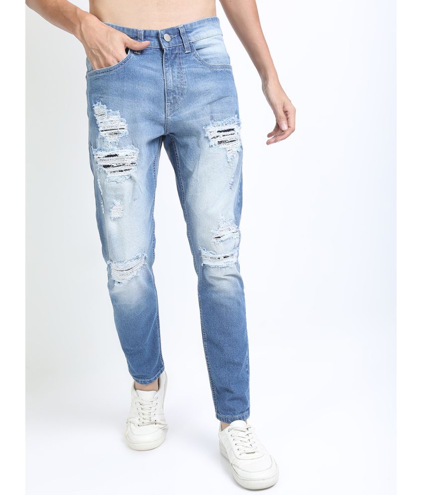     			Ketch Slim Fit Distressed Men's Jeans - Blue ( Pack of 1 )
