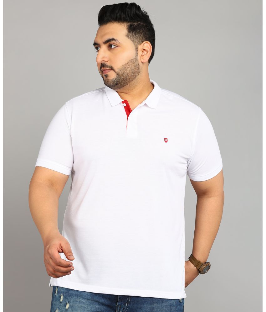     			XFOX Cotton Regular Fit Solid Half Sleeves Men's Polo T Shirt - White ( Pack of 1 )