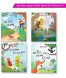 Jolly Kids Aesops Fables Moral Short Stories Book 1 Set of 4 for Little Children| Ages 3  6 Years