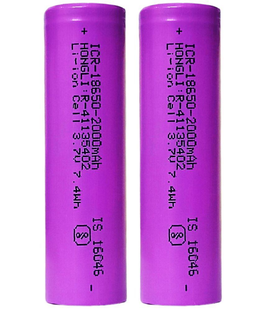     			A Grade 18650 Li-ion 2000mAh Rechargeable Battery (PACK OF 2)