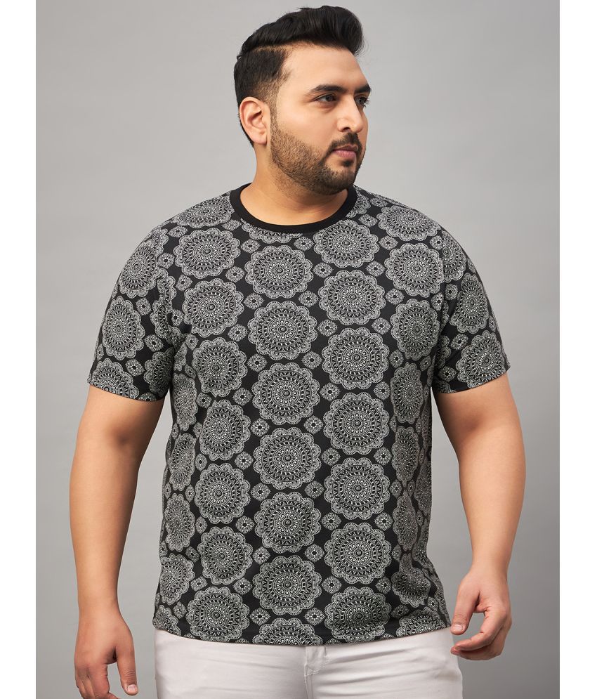     			AUSTIVO Cotton Blend Regular Fit Printed Half Sleeves Men's T-Shirt - Multicolor ( Pack of 1 )