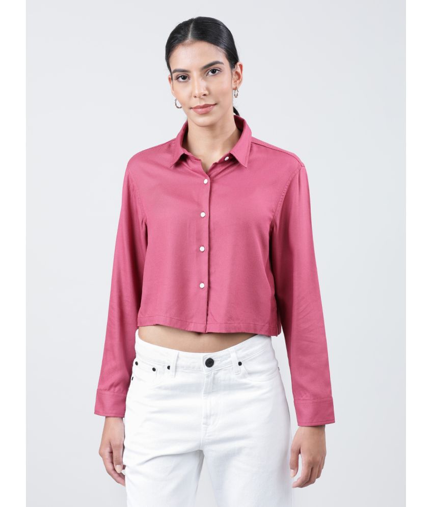     			Bene Kleed Pink Rayon Women's Shirt Style Top ( Pack of 1 )