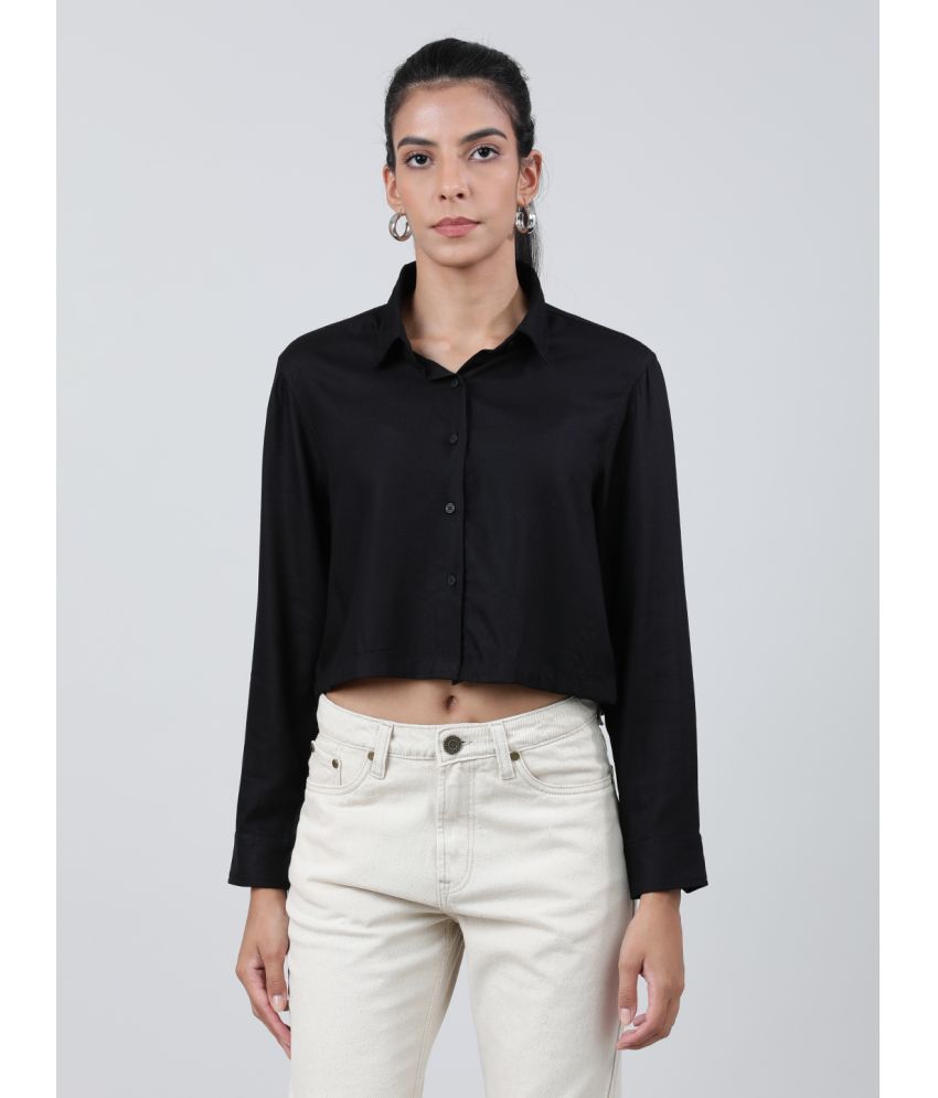     			Bene Kleed black Rayon Women's Shirt Style Top ( Pack of 1 )