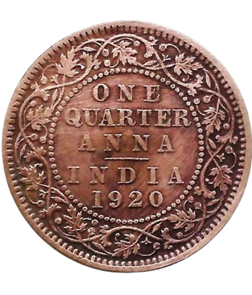     			British India 1 Quarter Anna 1920 type Coin