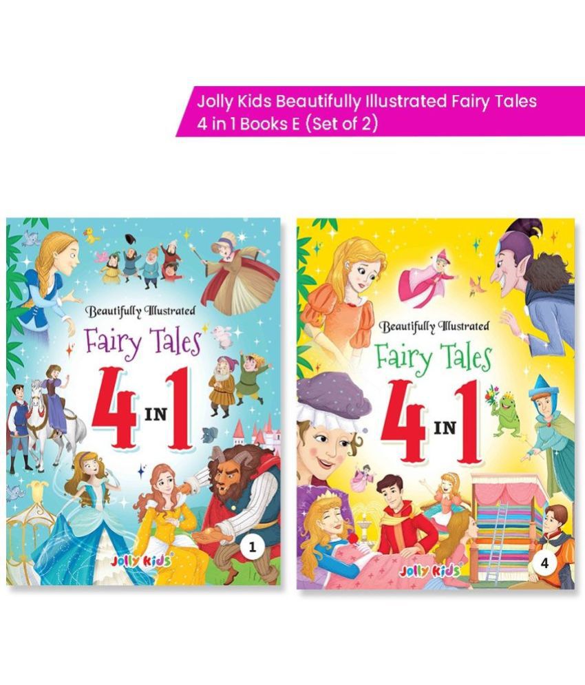     			Jolly Kids Beautifully Illustrated Fairy Tales 4 in 1 Books E Set of 2 | Book 1 & Book 4