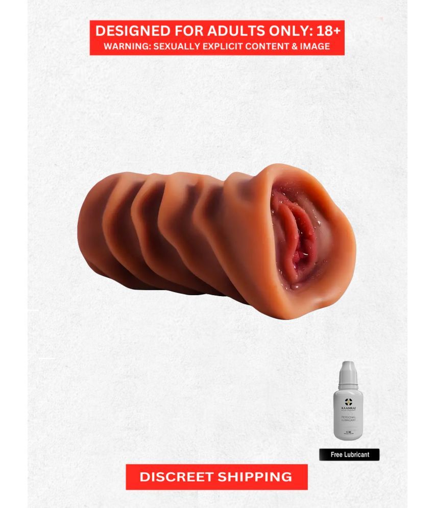     			Pocket Pussy for Boy- Low Budget Travel user Light Weight and Brown Color Realistic Masturbator for Men with Free Kaamraj Lube