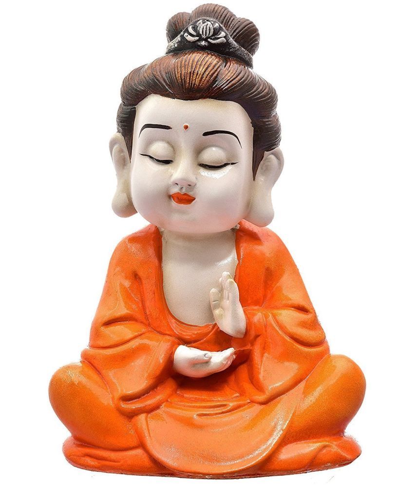     			eCraftIndia Polyresin Meditating Monk Buddha