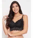 Clovia Lace Heavily Padded Women's Bralette Bra ( Black )