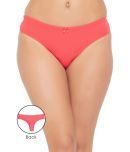 Clovia Cotton Solid Women's Thongs ( Red )