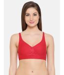 Clovia Red Nylon Non Padded Women's T-Shirt Bra ( Pack of 1 )