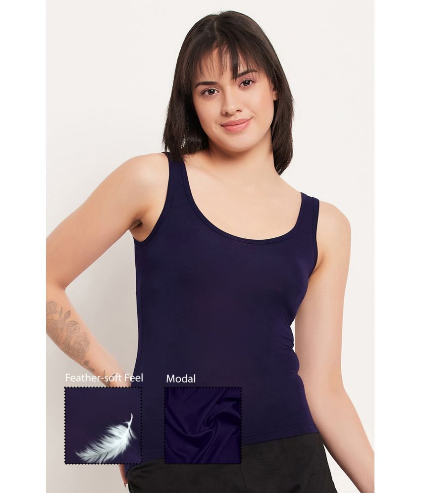     			Clovia Blue Modal Women's Tank Top ( Pack of 1 )