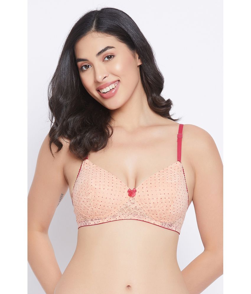     			Clovia Orange Nylon Heavily Padded Women's Everyday Bra ( Pack of 1 )