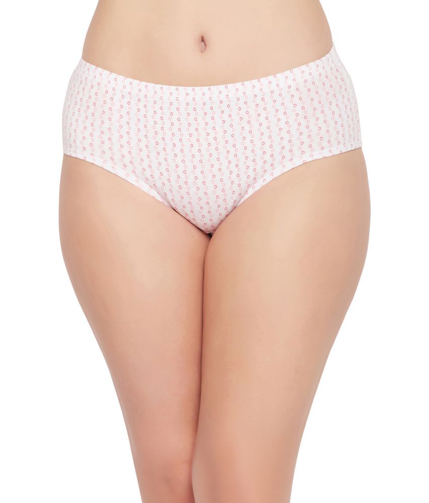     			Clovia Pack of 1 Cotton Solid Women's Hipster ( White )