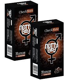 NottyBoy Delicious Chocolate Flavoure Condoms For Men - 20 Units