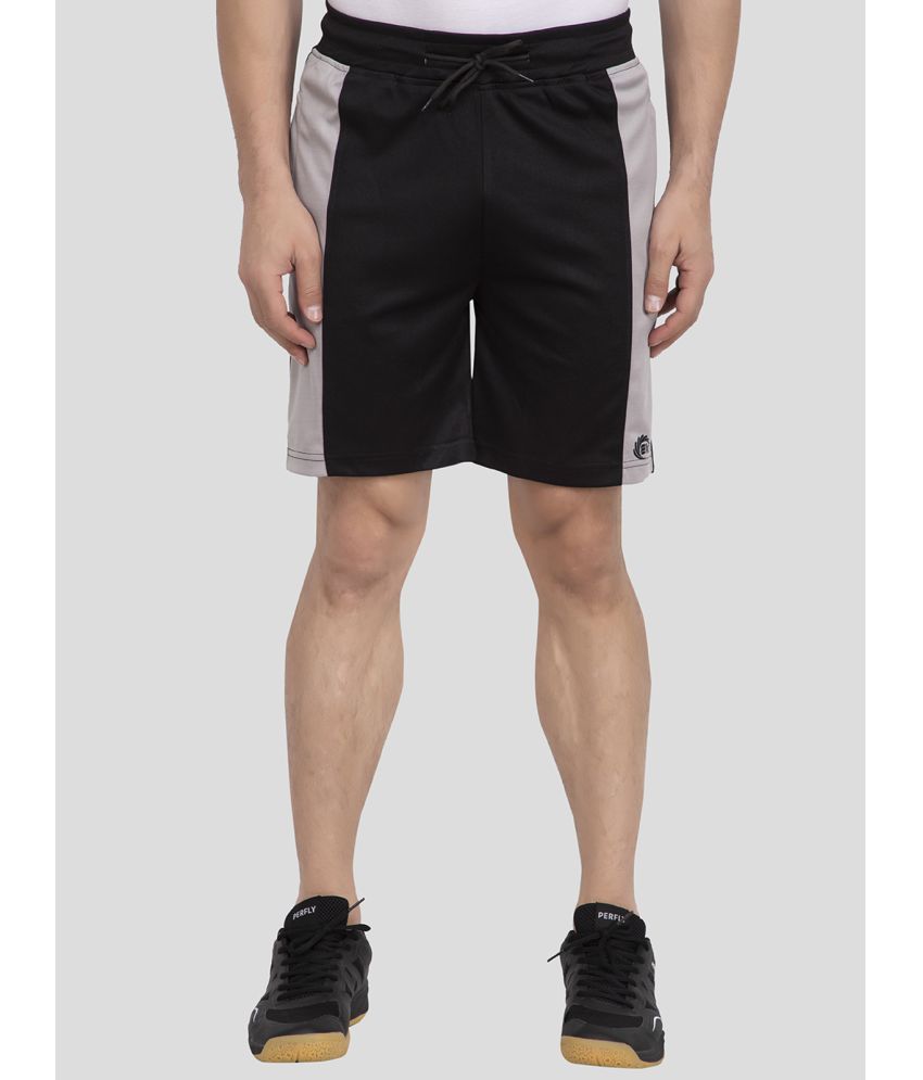     			EKOM Black Blended Men's Shorts ( Pack of 1 )