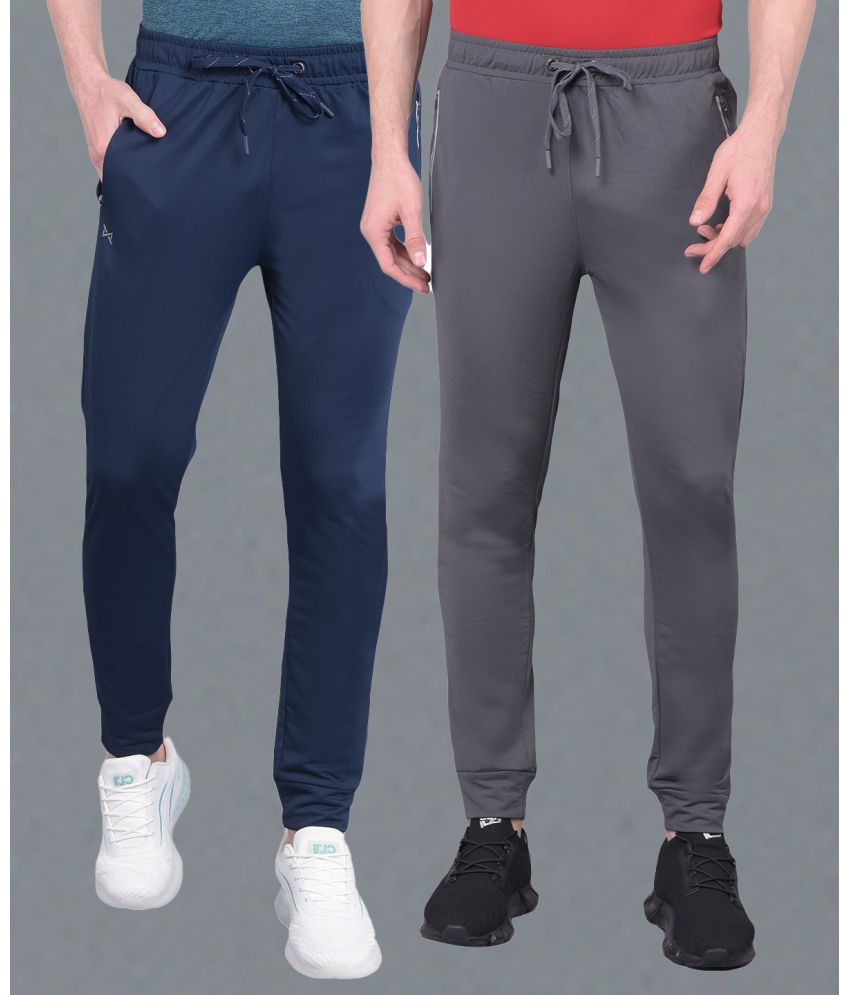     			Force NXT Multi Polyester Men's Sports Joggers ( Pack of 2 )