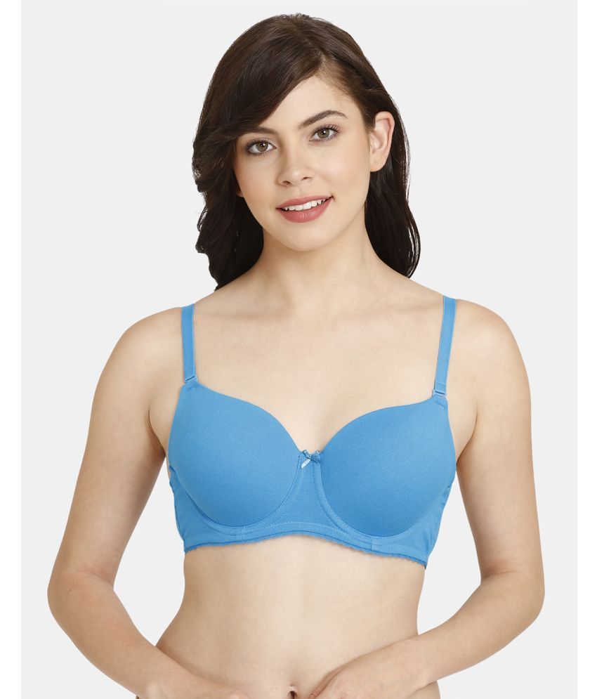     			Rosaline by Zivame Polyester Women's T-Shirt Bra ( Blue )