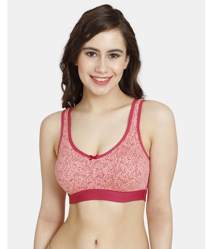     			Rosaline by Zivame Peach Polyester Non Padded Women's Bralette Bra ( Pack of 1 )