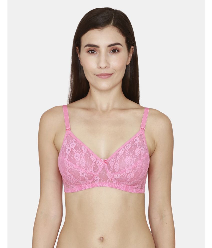     			Rosaline Pink Nylon Non Padded Women's T-Shirt Bra ( Pack of 1 )